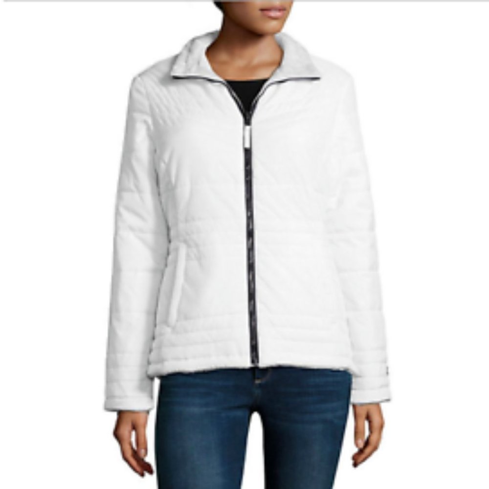 Reversible Water Resistant Fleece Lined Puffer